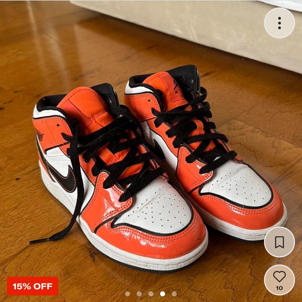 Air Jordan 1 Mid SE Coral and White